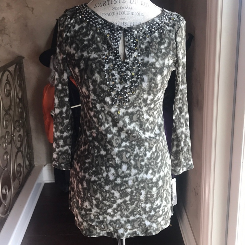 INC International Beaded Tunic SZ. S